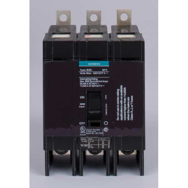 Miniature Circuit Breaker, 25 A, 480V AC, 3 Pole, Bolt On Mounting Style, BQD Series