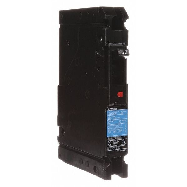 Molded Case Circuit Breaker, 30 A, 120V AC, 1 Pole, Lug In Panelboard Mounting Style, ED2 Series