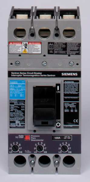 Molded Case Circuit Breaker, 150 A, 600V AC, 3 Pole, Free Standing Mounting Style, FXD6-A Series