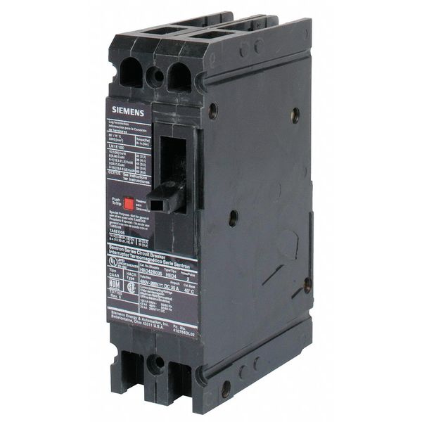 Molded Case Circuit Breaker, 45 A, 480V AC, 2 Pole, Lug In Panelboard Mounting Style, HED4 Series
