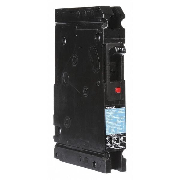 Molded Case Circuit Breaker, 110 A, 120/277V AC, 1 Pole, Lug In Panelboard Mounting Style