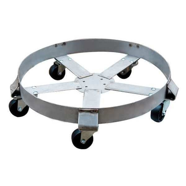 Drum Dolly, 1100 lb., 6-1/2 In H, 55 gal.