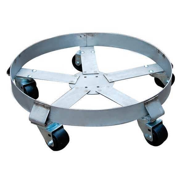 Drum Dolly, 1100 lb., 6-1/2 In H, 55 gal.