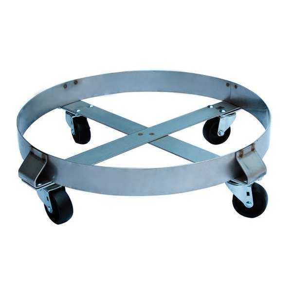 Drum Dolly, 800 lb., 6-1/2 In H, 55 gal.
