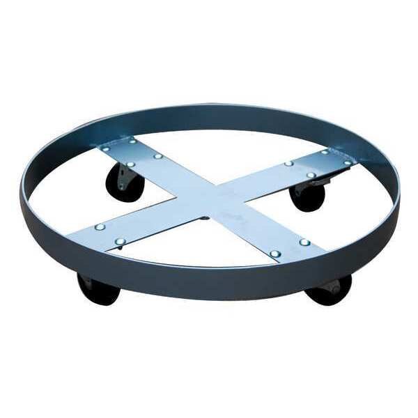 Drum Dolly, 1400 lb., 6-1/4 In H, 55 gal.