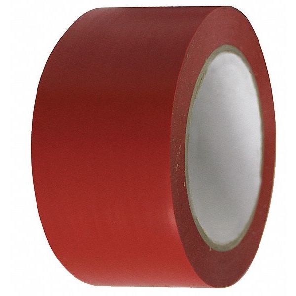 Marking Tape, Roll, 2In W, 108 ft.L, Red