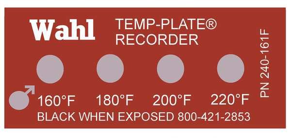 Non-Rev Temp Indicator, Mylar, PK10