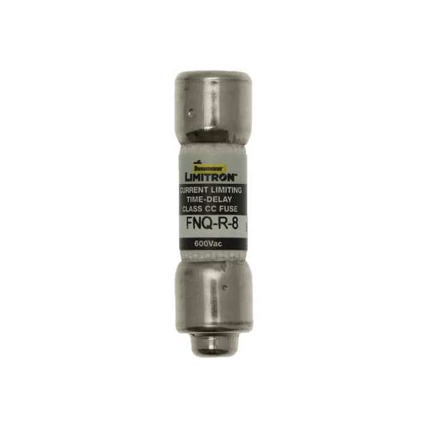 UL Class CC Fuse, Time Delay, 8A, FNQ-R Series, 600V AC, Not Rated, 1-1/2