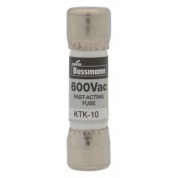 Fuse, Fast Acting, 4A, KTK Series, 600V AC, Not Rated, 1-1/2