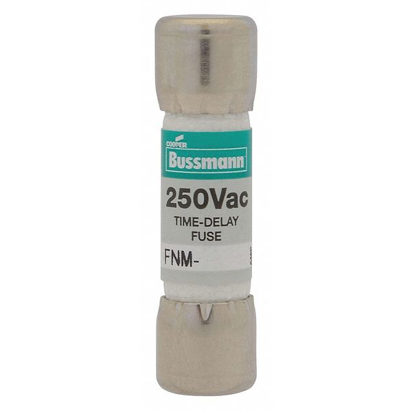Fuse, Time Delay, 6A, FNM Series, 250V AC, Not Rated, 1-1/2