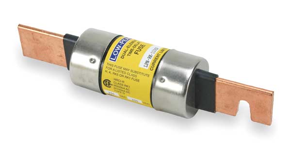 Fuse, Time Delay, 110A, LPN-RK-SP Series, 250V AC, 250V DC, 7-1/8