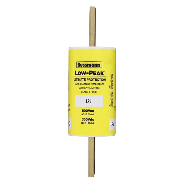 Fuse, Time Delay, 125A, LPJ Series, 600V AC, 300V DC, 5-3/4