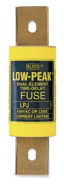 Fuse, Time Delay, 150A, LPJ Series, 600V AC, 300V DC, 5-3/4