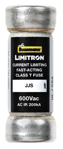 Fuse, Fast Acting, 30 A, JJS Series, 600V AC, Not Rated, 1-1/2