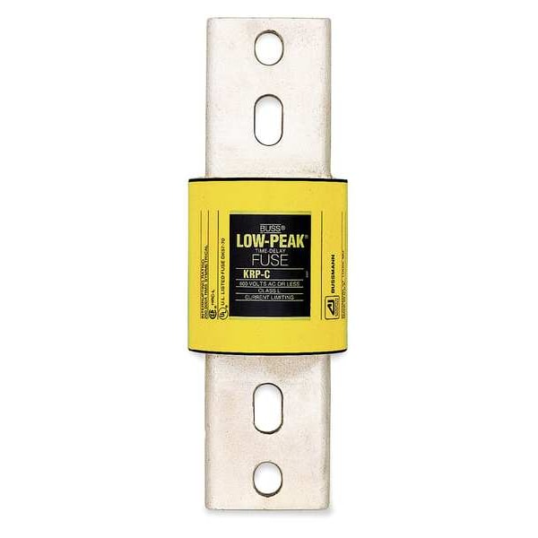 Fuse, Time Delay, 6,000 A, KRP-C Series, 600V AC, Not Rated, 10-3/4