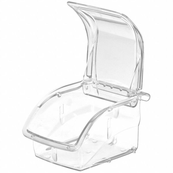 Plastic Insight Bin Lid, Clear, 5 1/8 in L, 4 1/8 in W, 2 1/8 in H