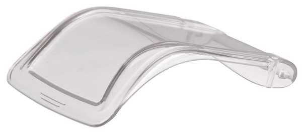 Plastic Insight Bin Lid, Clear, 5 1/8 in L, 4 1/8 in W, 2 1/8 in H