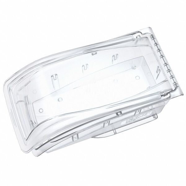Plastic Insight Bin Lid, Clear, 10 1/2 in L, 5 3/8 in W, 3 1/4 in H