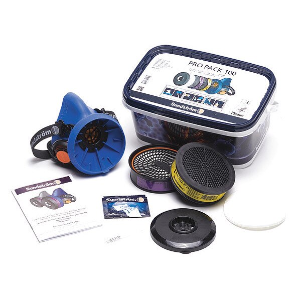 Sundstromâ¢ SR 100 Half Mask Respirator Kit, S/M