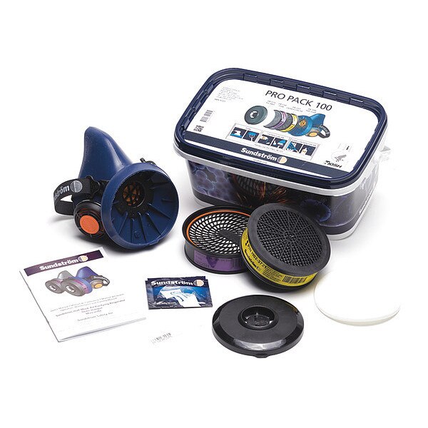 Sundstromâ¢ SR 100 Half Mask Respirator Kit, M/L