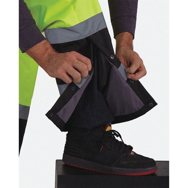 Hi-Vis Rain Pants, Black/Hi-Vis Yellow, L