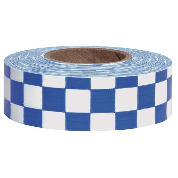 Flagging Tape, White/Blue, 300ft x 1-3/8In
