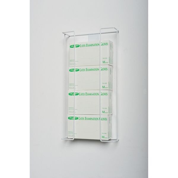 Glove Dispenser, Steel, 4 Boxes