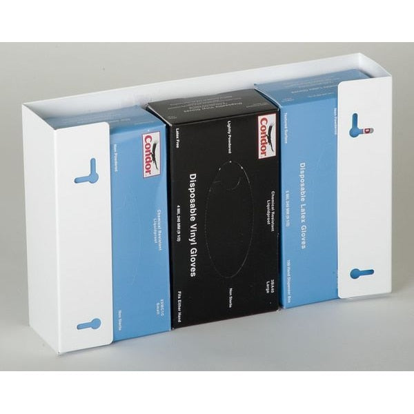 Horizontal Glove Dispenser, Metal, 3 Boxes
