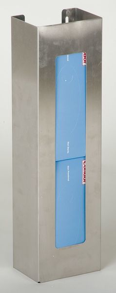Glove Dispenser, Stainless Steel, 2 Boxes