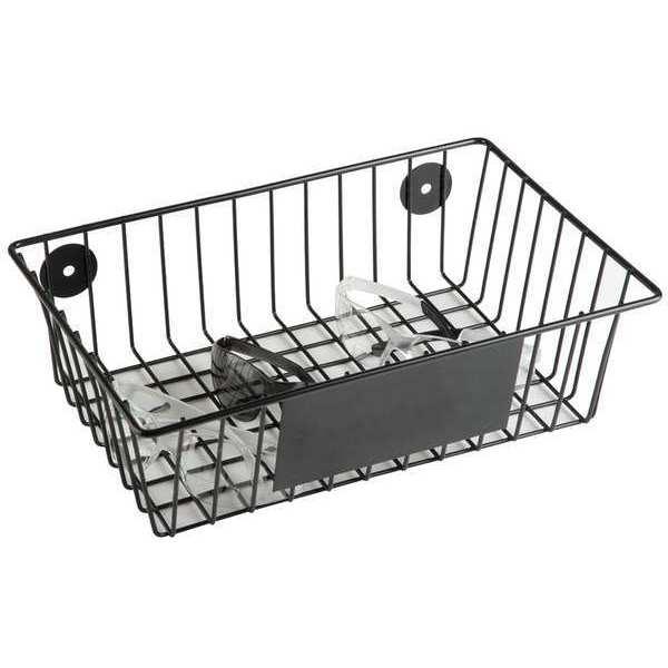 Eyewear Disp Rack, Tray, Clr, Stl, Wall Mtg