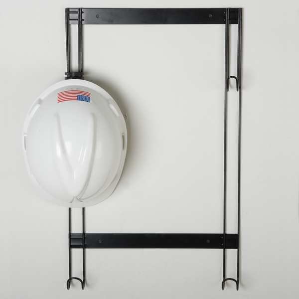 Hard Hat Rack, Color: Black