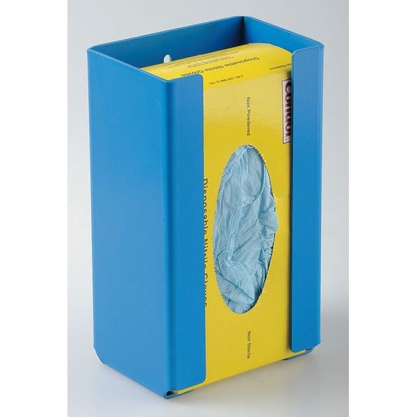 Glove Dispenser, Plastic, Blue, 1 Box