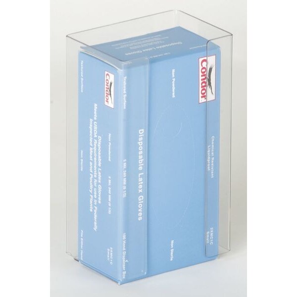 Glove Dispenser, Plastic, Clear, 1 Box