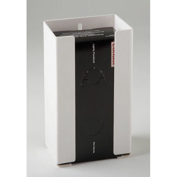 Glove Dispenser, Plastic, White, 1 Box