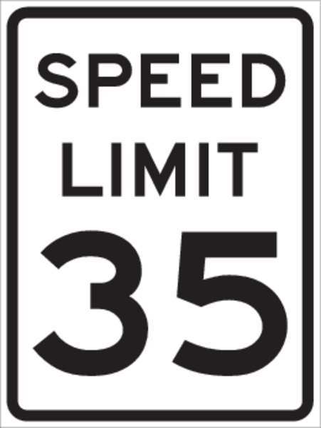 Traffic Sign, 24 in H, 18 in W, Aluminum, Rectangle, English, 115643