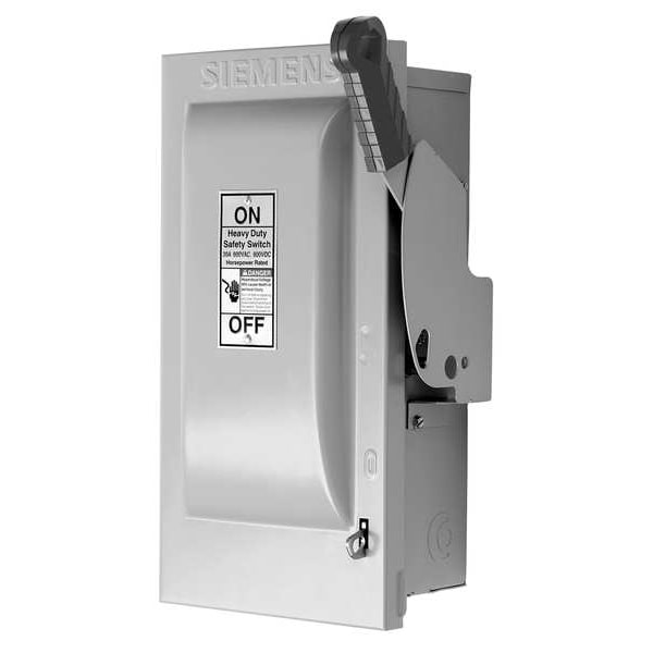 Nonfusible Safety Switch, Heavy Duty, 600V AC, 3PST, 30 A, NEMA 1