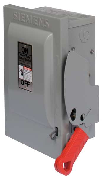 Nonfusible Safety Switch, Heavy Duty, 600V AC, 3PST, 60 A, NEMA 1