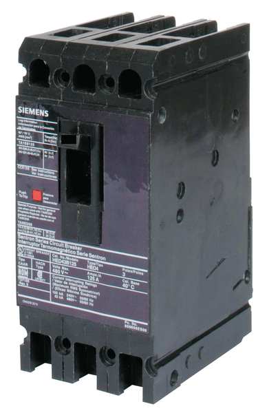 Molded Case Circuit Breaker, 45 A, 480V AC, 3 Pole, Lug In Panelboard Mounting Style, HED4 Series