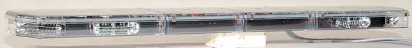 Low Pro Lightbar, LED, Amber, Perm, 58 In