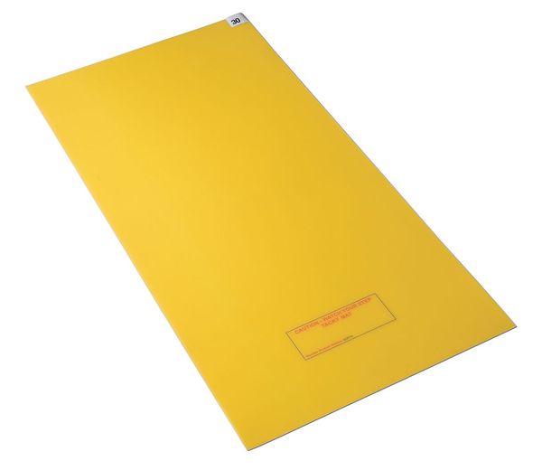Tacky Mat, Yellow, 24 x 30 In, PK4