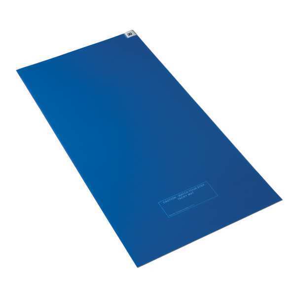 Tacky Mat, Blue, 18 x 45 In, PK4