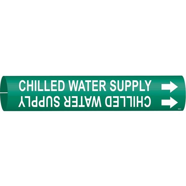 Pipe Marker, Chilled Water Supply, Green, 4024-C