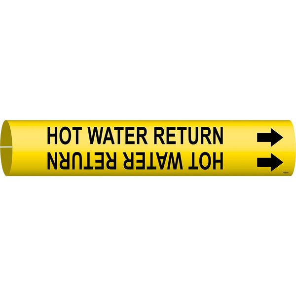 Pipe Mrkr, Hot Water Return, 1-1/2 to2-3/8, 4081-B