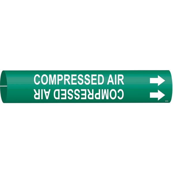 Pipe Mrkr, Compressed Air, 1-1/2to2-3/8 In, 4033-B