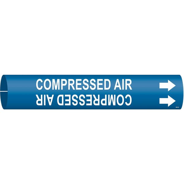 Pipe Mrkr, Compressed Air, 1-1/2to2-3/8 In, 4034-B