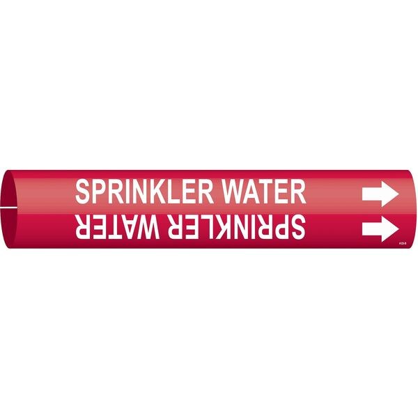 Pipe Mrkr, Sprinkler Water, 1-1/2to2-3/8In, 4128-B