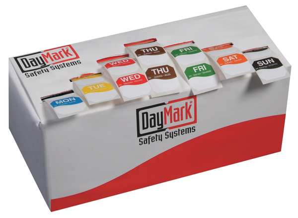 Label Kit, Monday to Sunday, 1 In., PK7000