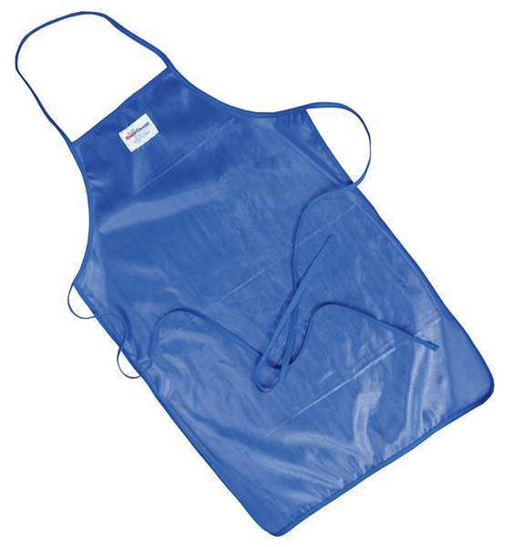 Bib Apron, Blue, 42 In. L, 24 In. W