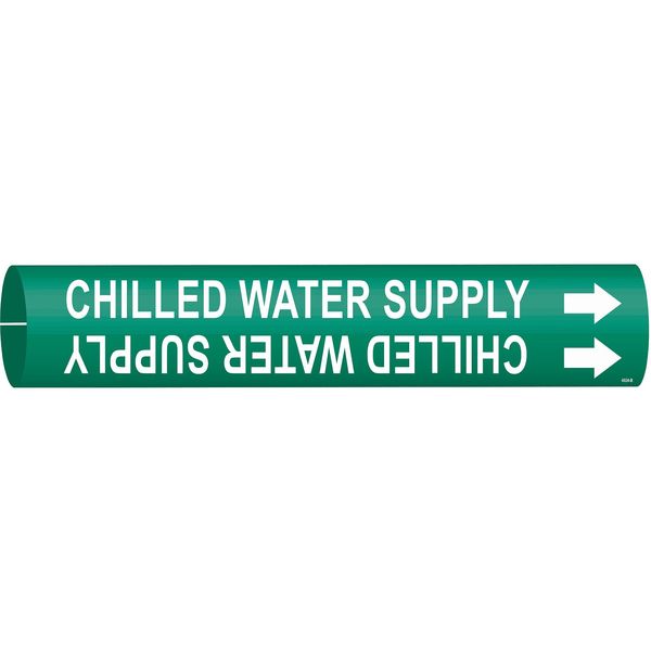Pipe Marker, Chilled Water Supply, Green, 4024-B