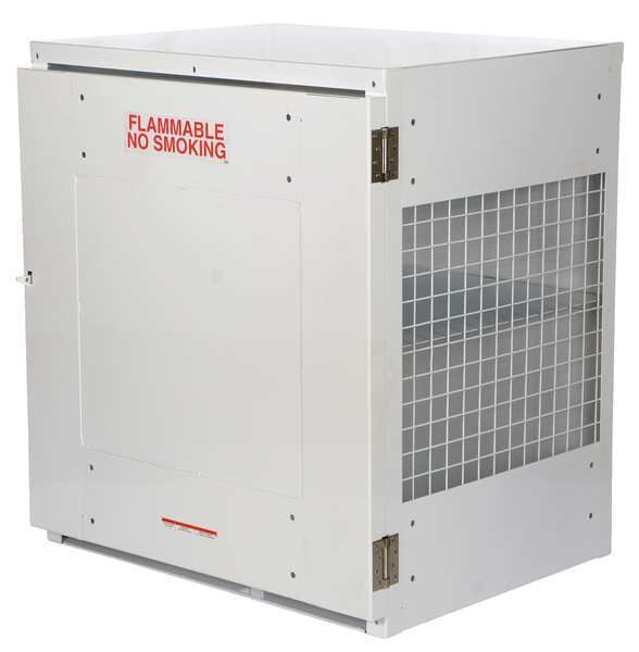 Gas Cylinder Cabinet, 40 in.W, Capacity 12